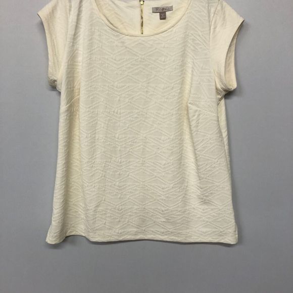 Roz & Ali Women Short Sleeve Blouse Top Shirt Size 1X Back Zip B179 -12 - Picture 9 of 12